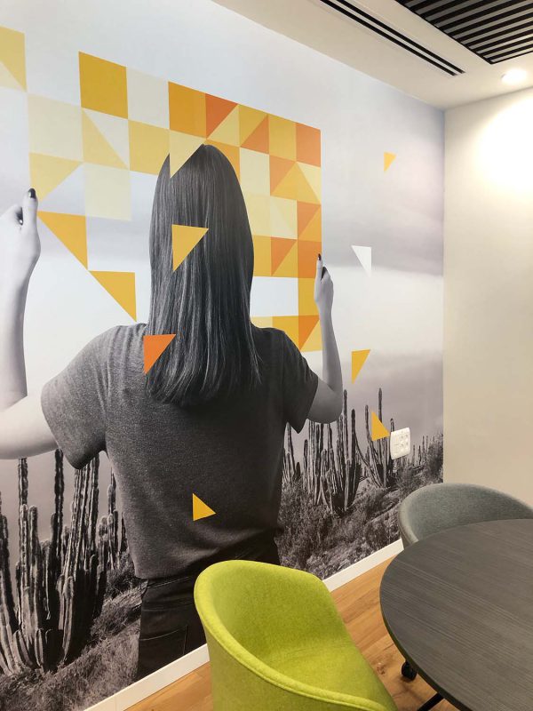 תמונת קיר גדולה במשרד