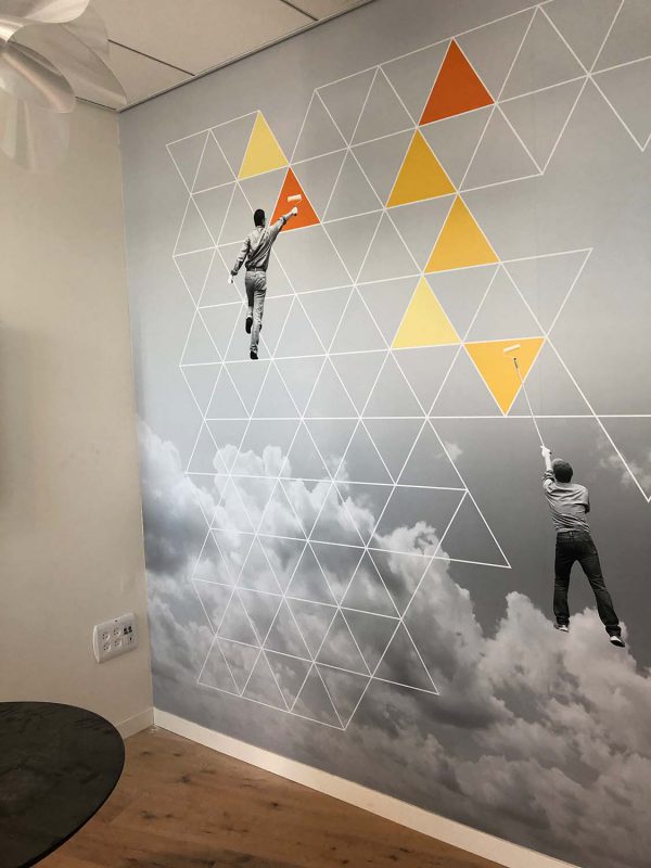 תמונת קיר גדולה במשרד