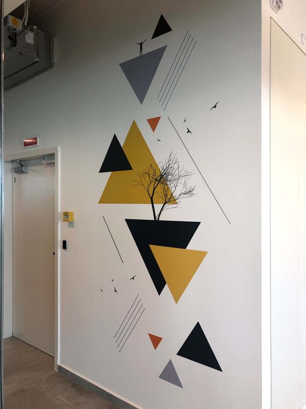 מדבקות קיר מעוצבות למשרד - אורית כלב