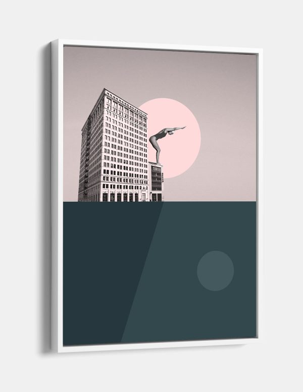 תמונת קנבס גדולה עם מסגרת