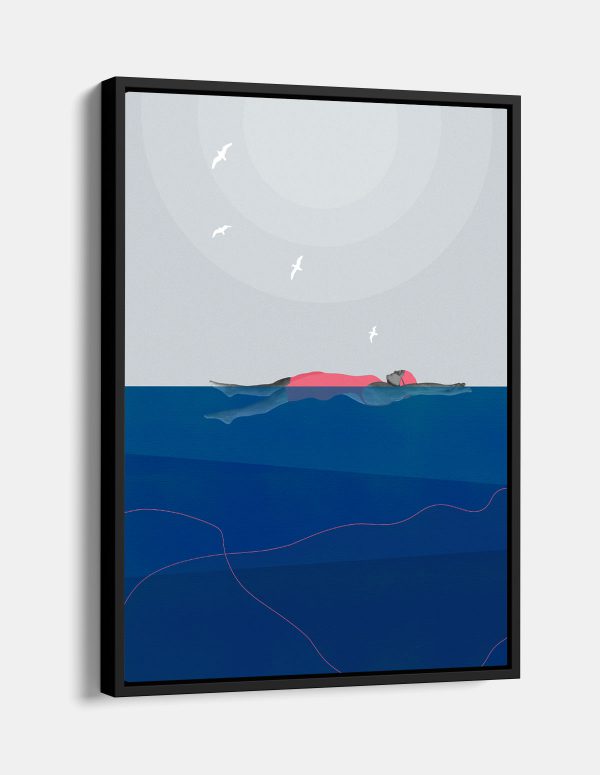 תמונת קנבס גדולה עם מסגרת