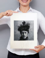 Me and AI 13 - Embroidery on paper
